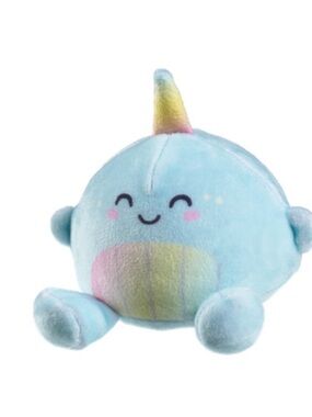New Squishy Top Trenz Super Duper Sugar Squisher Plush Sea Friends Nelly Narwhal